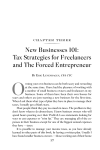 New Businesses 101: Tax Strategies for Freelancers and The