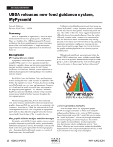 USDA releases new food guidance system, MyPyramid