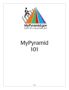 MyPyramid 101 - University of Missouri
