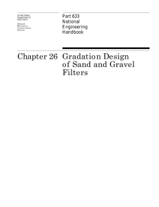 Chapter 26 Gradation Design of Sand and Gravel Filters