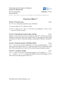 Exercise Sheet 7 - Institut für Mathematik