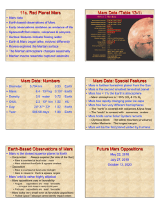 Chapter 11c: Red Planet Mars PowerPoint print-off