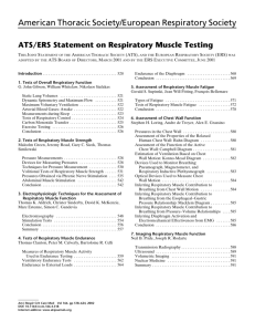 Respiratory muscle testing - American Thoracic Society