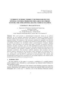 symbolic-numeric indirect method for solving optimal control