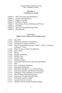 Commercial Paper - Unified Courts of Guam