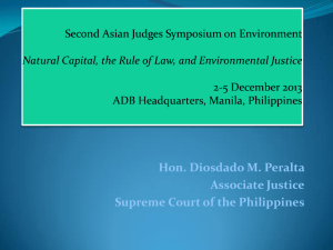 Hon. Diosdado M. Peralta, Associate Justice, Supreme Court of the