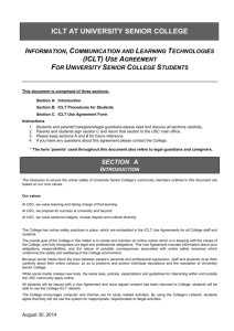 Student ICLT Use Agreement