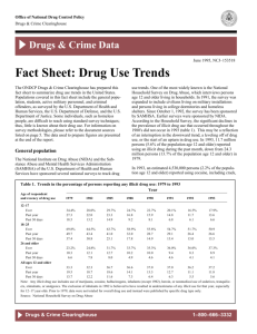 Fact Sheet: Drug Use Trends