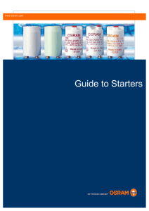 Guide to Starters
