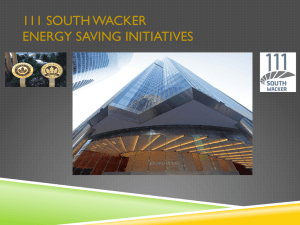 111 SOUTH WACKER ENERGY SAVING INITIATIVES