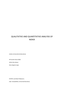 qualitative and quantitative analysis of nokia