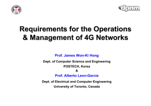 Requirements for the Operations & Management of 4G Networks