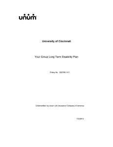 LTD Policy - University of Cincinnati