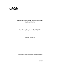 Voluntary Long term Disability Plan Document
