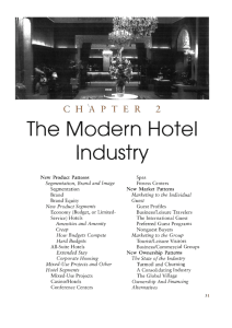 The Modern Hotel Industry