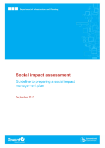 Guideline to preparing a social impact management plan
