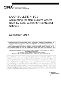LAAP Bulletin 101 Accounting for Non-Current Assets Used