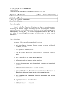 MATH Generic Course Syllabi II Sem 12-13