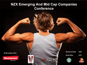 Presentation to NZX - 20 November 2013