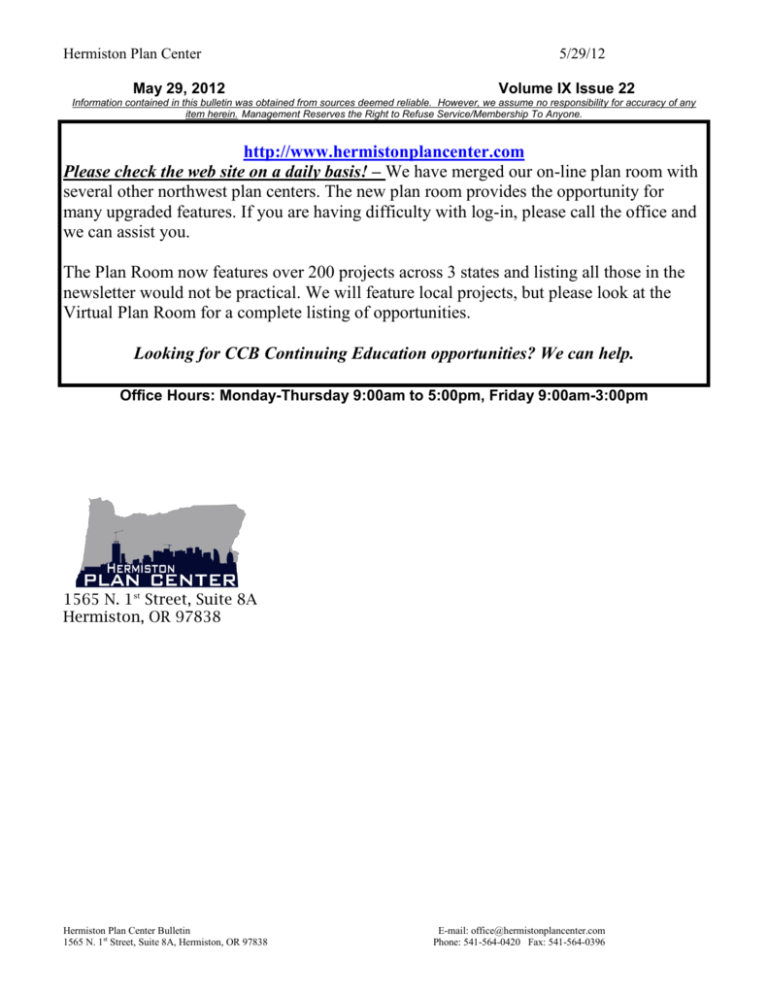 Special Contractor Rates Available