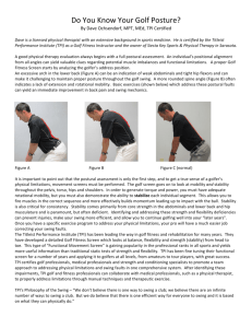 Do You Know Your Golf Posture - Siesta Key Sports & Physical