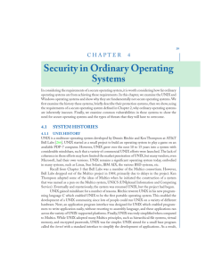 Security in Ordinary Operating Systems
