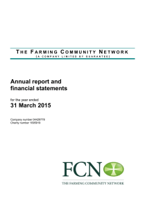 Annual report and financial statements 31 March 2015
