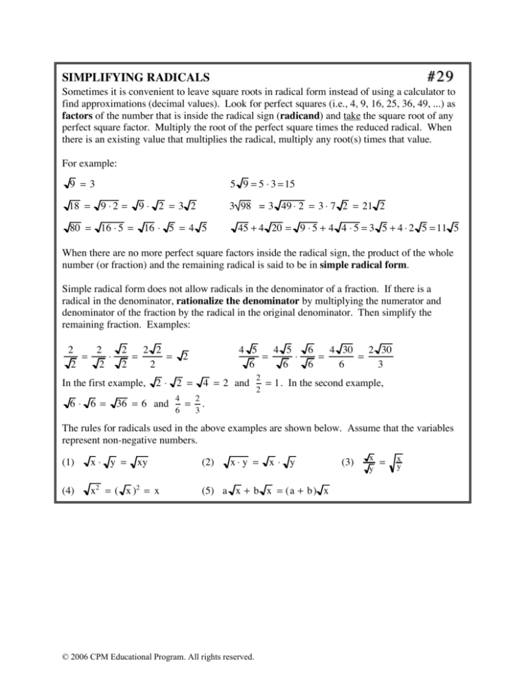 simplifying-radicals-cpm-educational-program