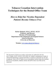 An Office Self-Help Tobacco Cessation Manual