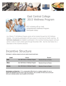 2015 Wellness Program Overview