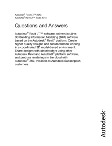 Autodesk Revit LT 2013 FAQs