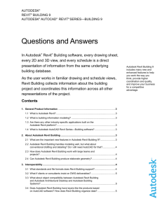 Autodesk Revit Building 8 Questions and Answers
