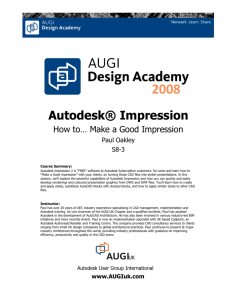Autodesk® Impression - the Oakley CAD Services Web Site