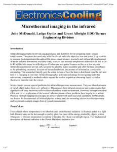 Microthermal imaging in the infrared