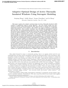 Adaptive Optimal Design of Active Thermally Insulated Windows