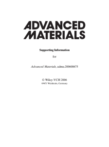 Supporting Information for Advanced Materials, adma - Wiley-VCH