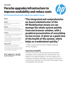 HP Converged Infrastructure | IT Case Study | Porsche | HP