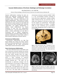 Vascular Malformations of the Brain