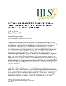 Sustainable Leadership Development
