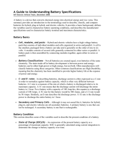 A Guide to Understanding Battery Specifications