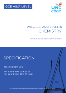 chemistry specification