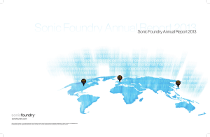 2013 Annual Report - Sonic Foundry, Inc.