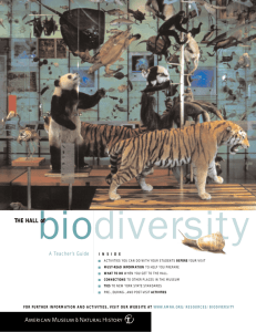 Hall of Biodiversity Educator's Guide