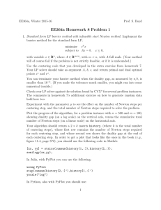 EE364a Homework 8 Problem 1
