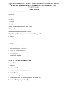 requirement and technical standard for non convention cargo ship