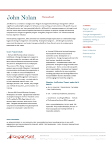 John Nolan - TayganPoint Consulting Group