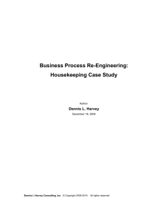 Business Process Re-Engineering: Housekeeping Case Study