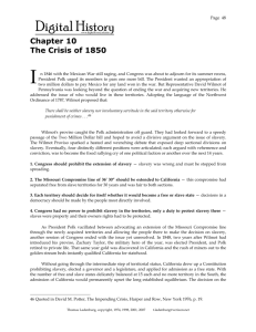 Chapter 10 The Crisis of 1850