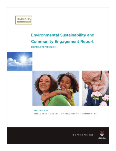 Environmental Sustainability and Community Engagement Report