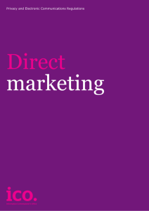 Direct marketing guidance - Information Commissioner's Office